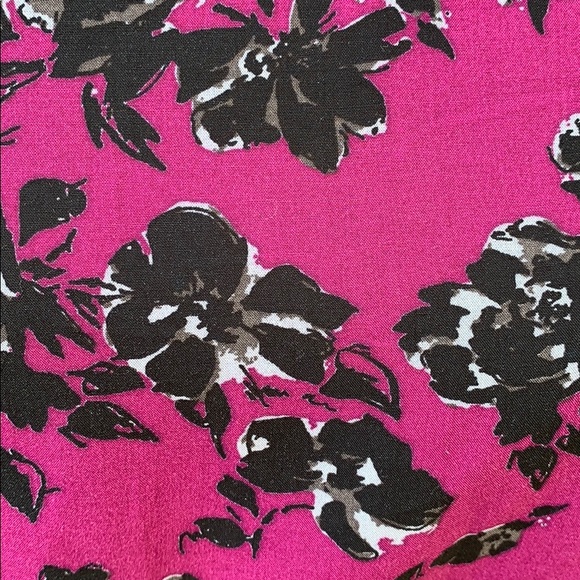 Banana Republic Purple Burgundy Floral Print Top - Picture 4 of 7